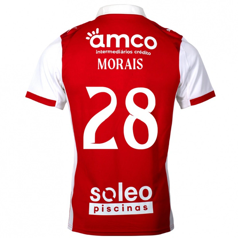 Danxen Mujer Camiseta Patrícia Morais #28 Rojo Blanco 1ª Equipación 2025/26 La Camisa