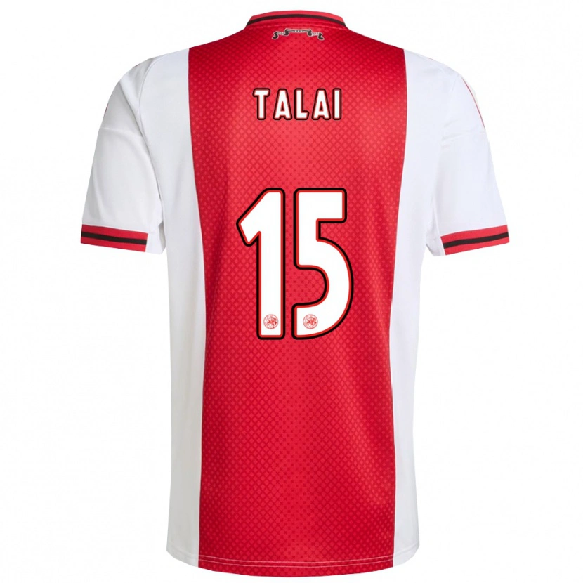 Danxen Mujer Camiseta Imran Talai #15 Rojo Blanco 1ª Equipación 2025/26 La Camisa