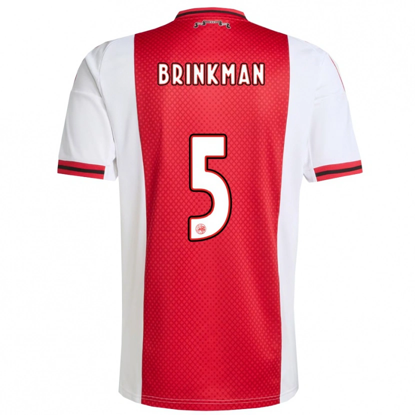 Danxen Mujer Camiseta Tim Brinkman #5 Rojo Blanco 1ª Equipación 2025/26 La Camisa