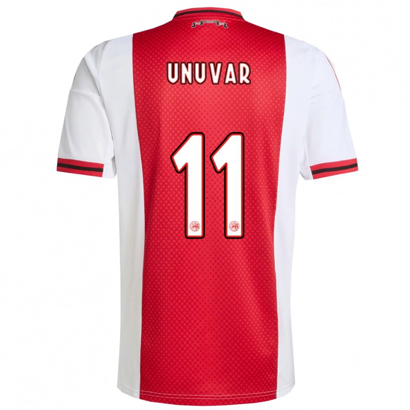 Danxen Mujer Camiseta Naci Unuvar #11 Rojo Blanco 1ª Equipación 2025/26 La Camisa