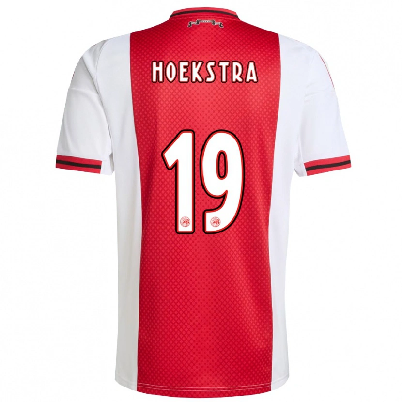 Danxen Mujer Camiseta Tiny Hoekstra #19 Rojo Blanco 1ª Equipación 2025/26 La Camisa