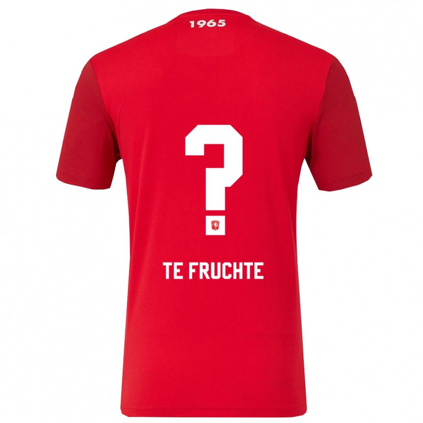 Danxen Mujer Camiseta Jonah Te Fruchte #0 Rojo Blanco 1ª Equipación 2025/26 La Camisa