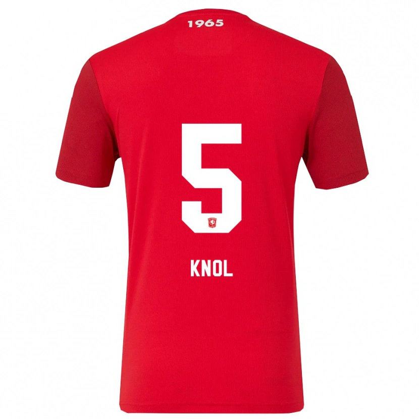Danxen Mujer Camiseta Anna Knol #5 Rojo Blanco 1ª Equipación 2025/26 La Camisa