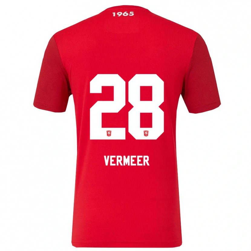 Danxen Mujer Camiseta Sofie Rianne Vermeer #28 Rojo Blanco 1ª Equipación 2025/26 La Camisa