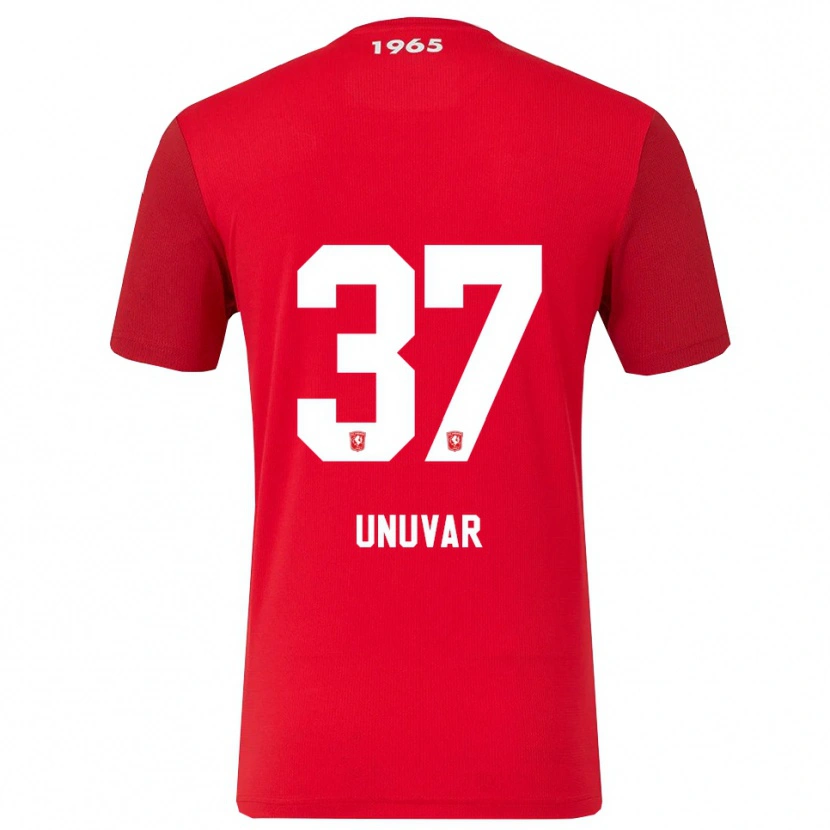 Danxen Mujer Camiseta Naci Ünüvar #37 Rojo Blanco 1ª Equipación 2025/26 La Camisa