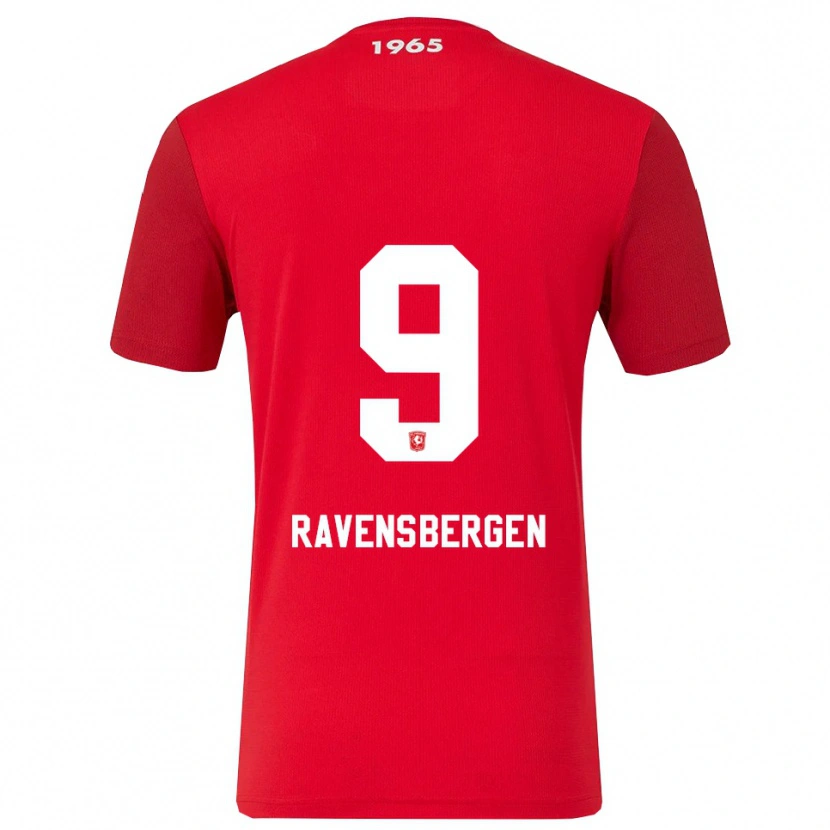 Danxen Mujer Camiseta Jaimy Ravensbergen #9 Rojo Blanco 1ª Equipación 2025/26 La Camisa