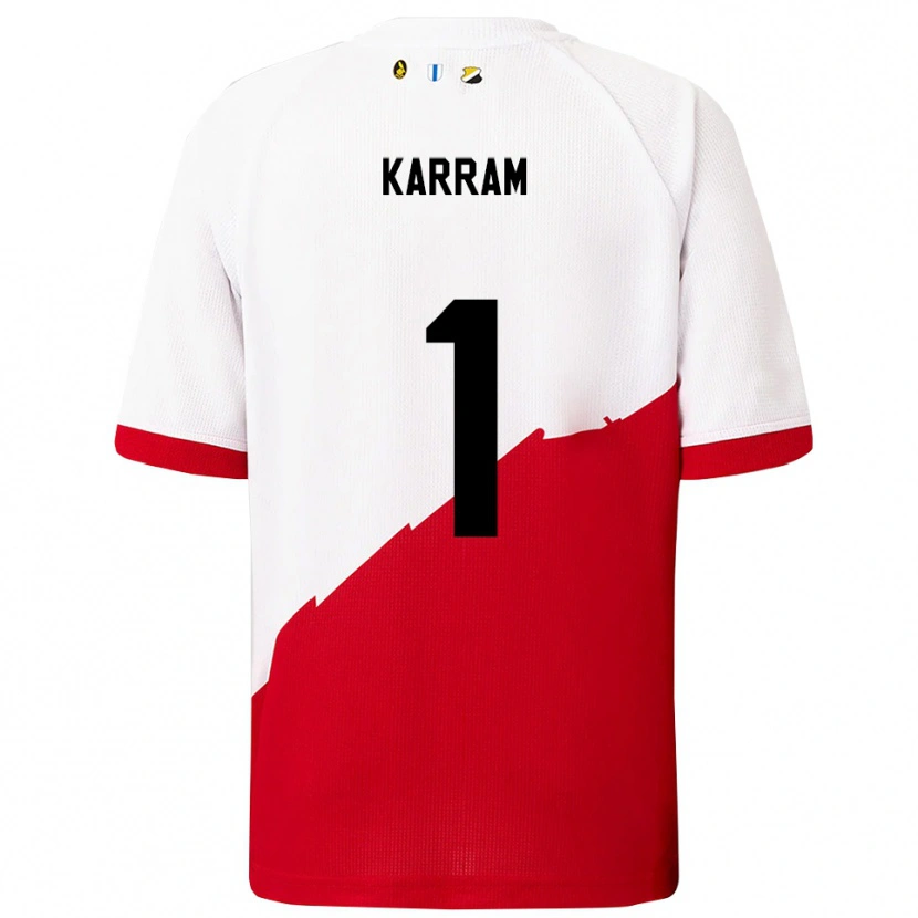 Danxen Mujer Camiseta Faris Karram #1 Blanco Rojo 1ª Equipación 2025/26 La Camisa