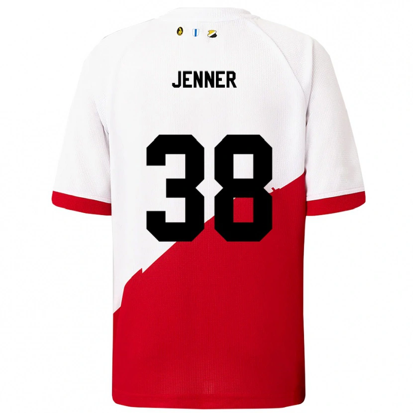 Danxen Mujer Camiseta Ivar Jenner #38 Blanco Rojo 1ª Equipación 2025/26 La Camisa