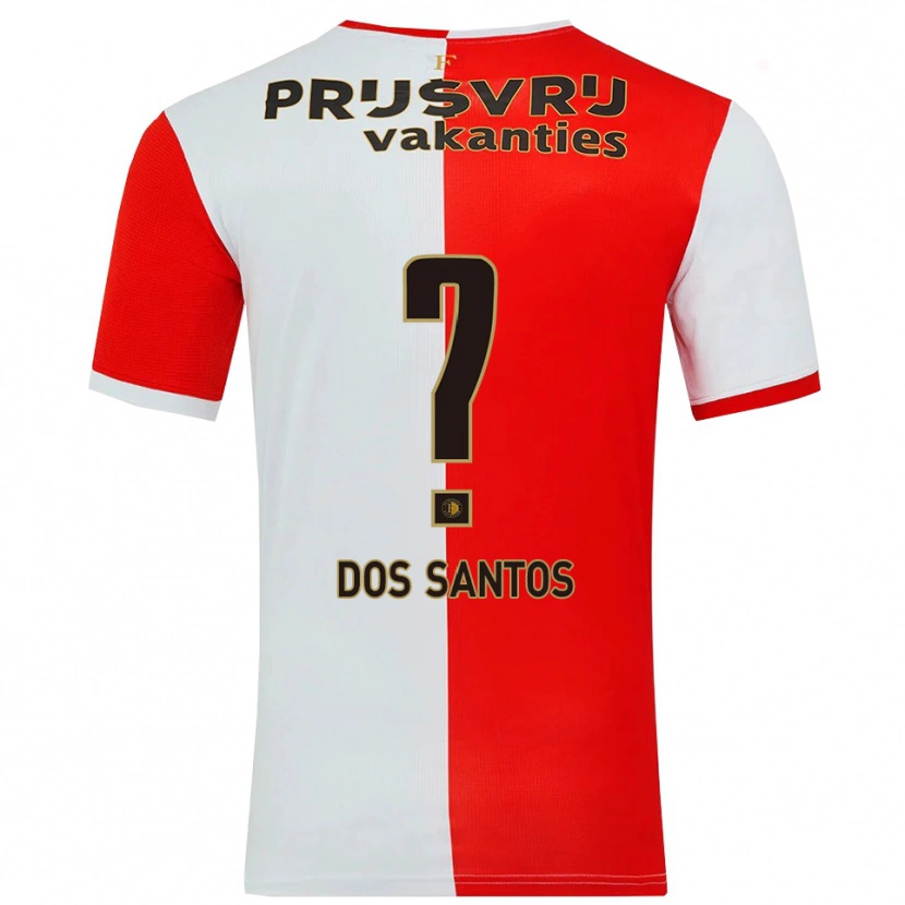Danxen Mujer Camiseta D'angelo Dos Santos #0 Rojo Blanco 1ª Equipación 2025/26 La Camisa