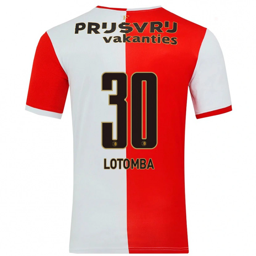 Danxen Mujer Camiseta Jordan Lotomba #30 Rojo Blanco 1ª Equipación 2025/26 La Camisa