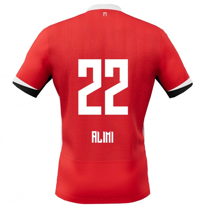 Danxen Mujer Camiseta Fadil Alimi #22 Rojo Blanco 1ª Equipación 2025/26 La Camisa