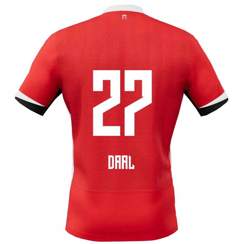 Danxen Mujer Camiseta Ro-Zangelo Daal #27 Rojo Blanco 1ª Equipación 2025/26 La Camisa