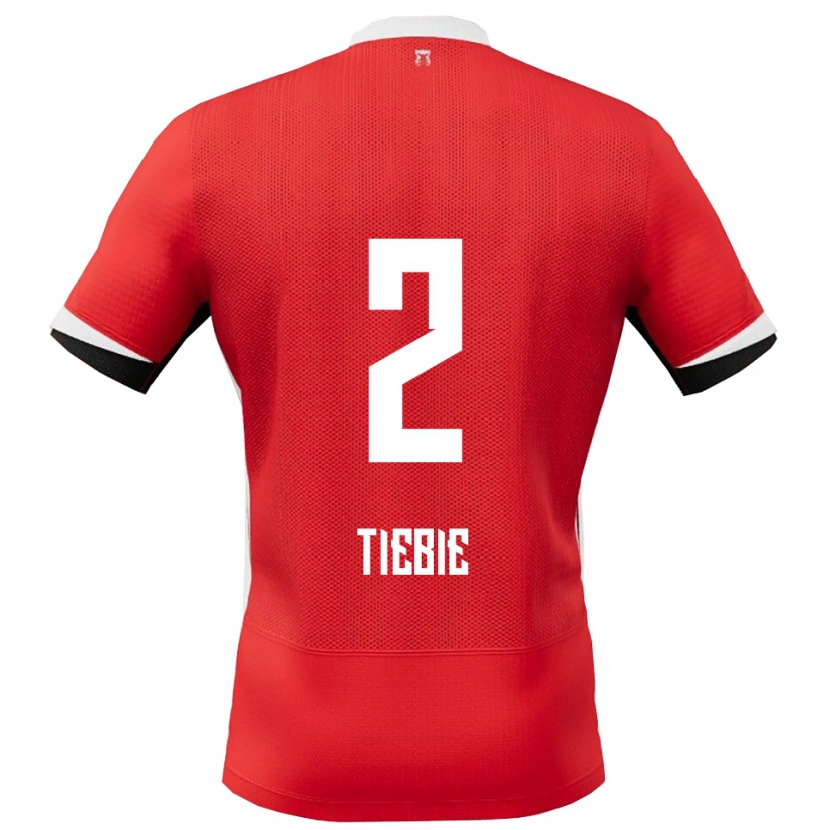 Danxen Mujer Camiseta Job Tiebie #2 Rojo Blanco 1ª Equipación 2025/26 La Camisa