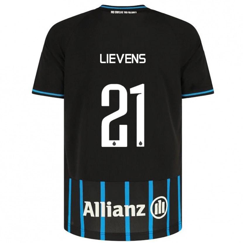 Danxen Mujer Camiseta Caitlin Lievens #21 Negro Azul 1ª Equipación 2025/26 La Camisa