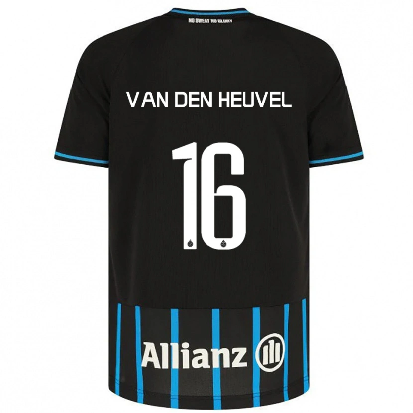 Danxen Mujer Camiseta Dani Van Den Heuvel #16 Negro Azul 1ª Equipación 2025/26 La Camisa
