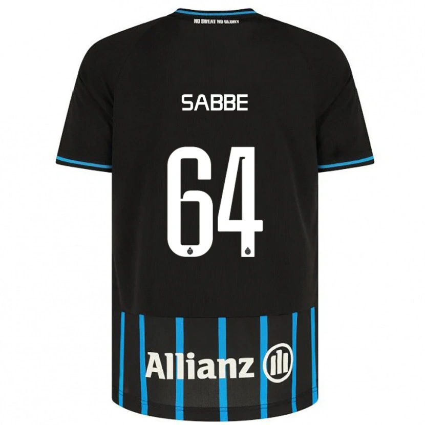 Danxen Mujer Camiseta Kyriani Sabbe #64 Negro Azul 1ª Equipación 2025/26 La Camisa
