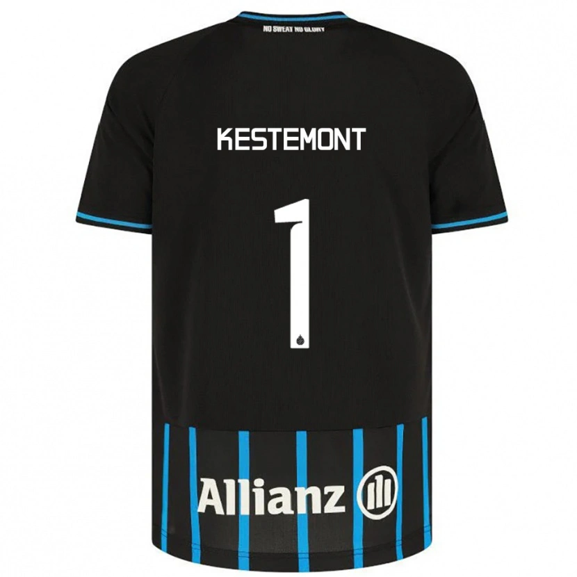 Danxen Mujer Camiseta Thibeau Kestemont #1 Negro Azul 1ª Equipación 2025/26 La Camisa