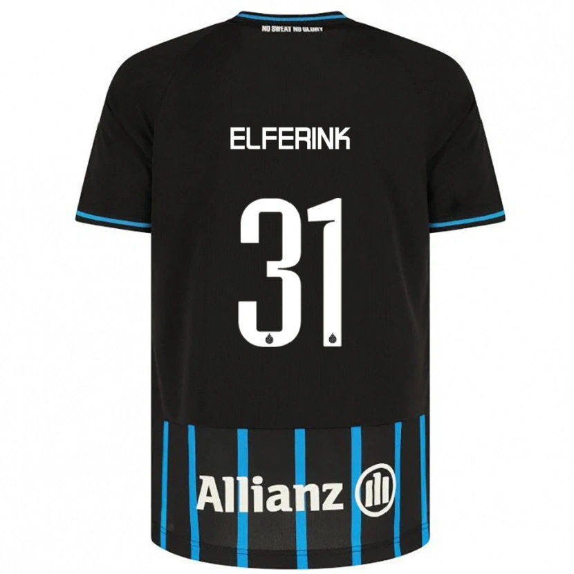 Danxen Mujer Camiseta Marie Elferink #31 Negro Azul 1ª Equipación 2025/26 La Camisa