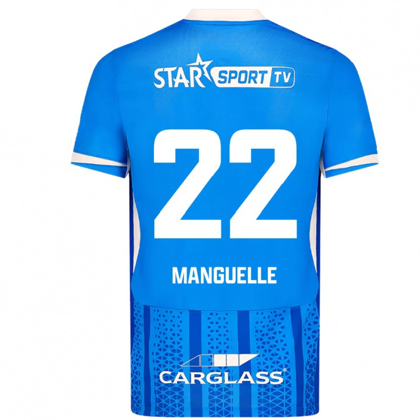 Danxen Mujer Camiseta Brad Manguelle #22 Azul Blanco 1ª Equipación 2025/26 La Camisa