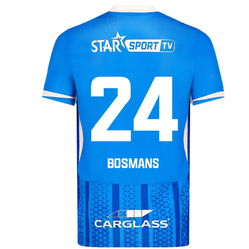 Danxen Mujer Camiseta Pia Bosmans #24 Azul Blanco 1ª Equipación 2025/26 La Camisa