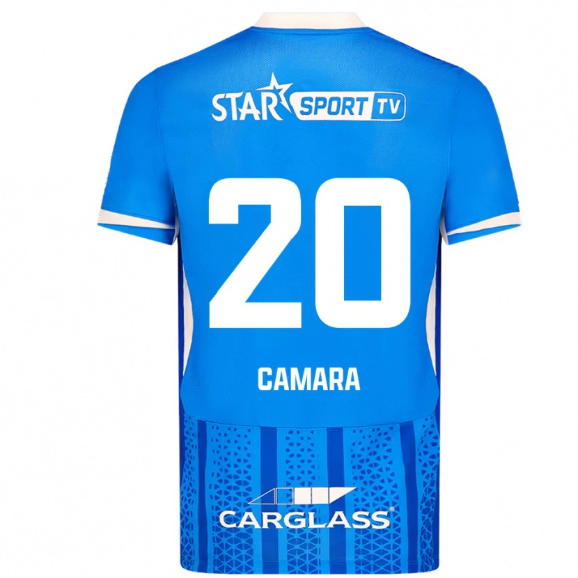 Danxen Mujer Camiseta Ali Camara #20 Azul Blanco 1ª Equipación 2025/26 La Camisa