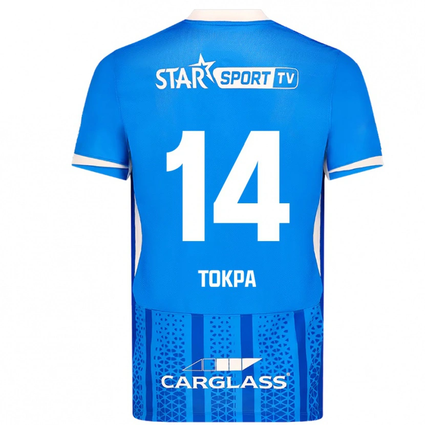 Danxen Mujer Camiseta Winner Tokpa #14 Azul Blanco 1ª Equipación 2025/26 La Camisa
