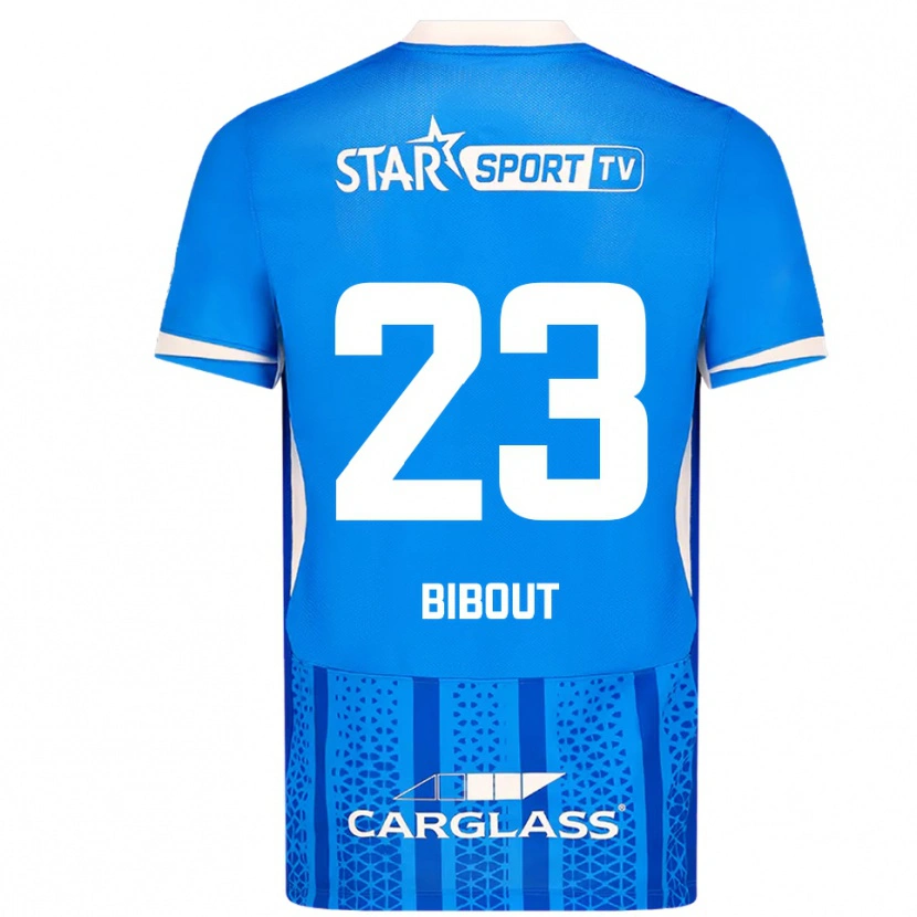 Danxen Mujer Camiseta Aaron Bibout #23 Azul Blanco 1ª Equipación 2025/26 La Camisa