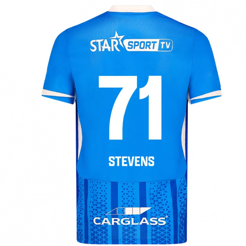 Danxen Mujer Camiseta Brent Stevens #71 Azul Blanco 1ª Equipación 2025/26 La Camisa