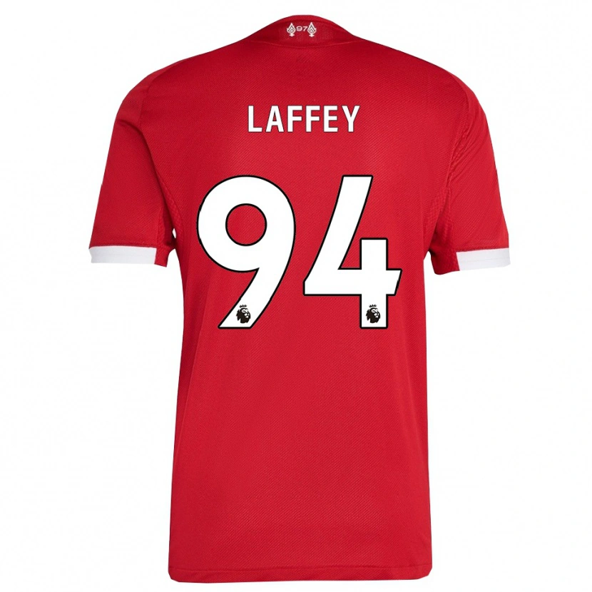 Danxen Mujer Camiseta Michael Laffey #94 Rojo Blanco 1ª Equipación 2025/26 La Camisa