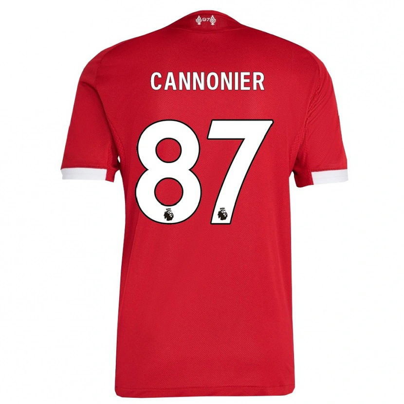 Danxen Mujer Camiseta Oakley Cannonier #87 Rojo Blanco 1ª Equipación 2025/26 La Camisa