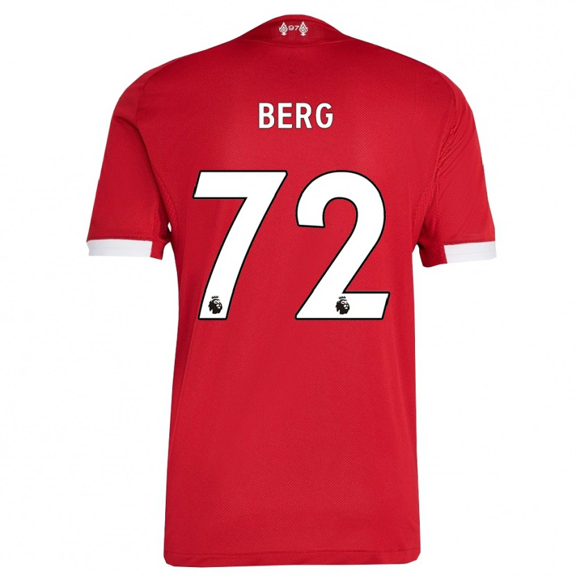 Danxen Mujer Camiseta Sepp Van Den Berg #72 Rojo Blanco 1ª Equipación 2025/26 La Camisa
