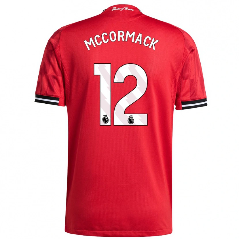 Danxen Mujer Camiseta Rafe Mccormack #12 Rojo Negro Blanco 1ª Equipación 2025/26 La Camisa