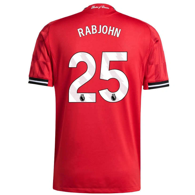 Danxen Mujer Camiseta Evie Rabjohn #25 Rojo Negro Blanco 1ª Equipación 2025/26 La Camisa