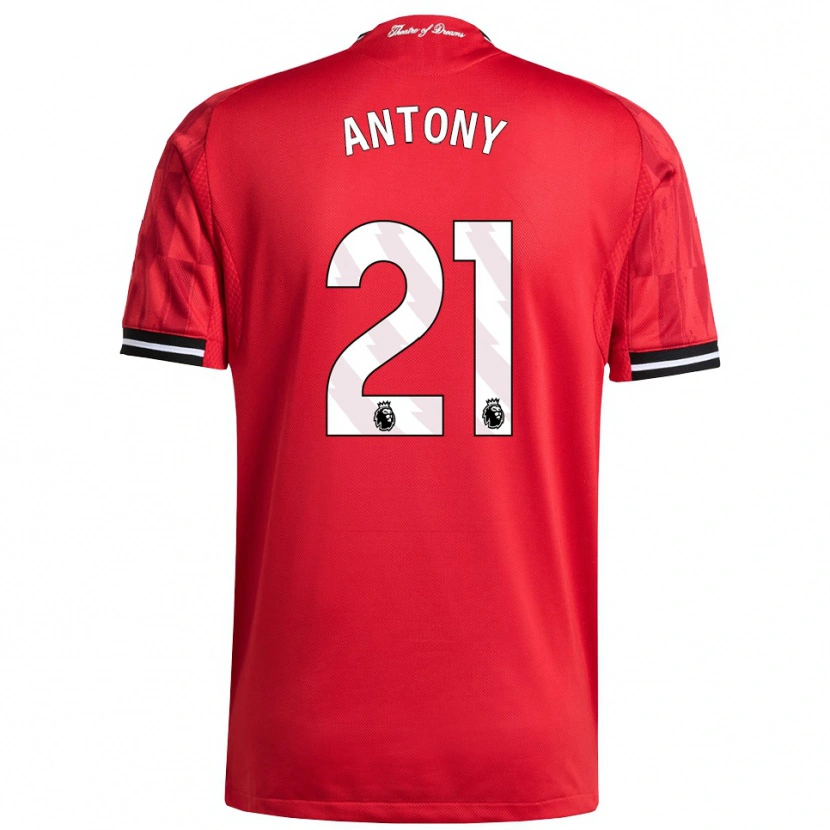 Danxen Mujer Camiseta Antony #21 Rojo Negro Blanco 1ª Equipación 2025/26 La Camisa