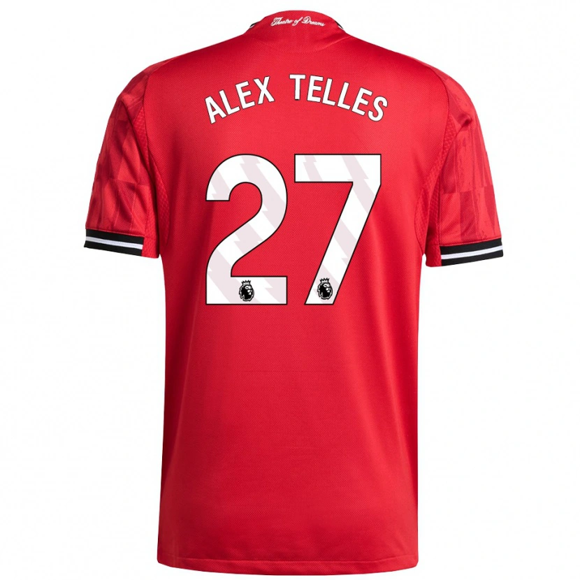 Danxen Mujer Camiseta Alex Nicolao Telles #27 Rojo Negro Blanco 1ª Equipación 2025/26 La Camisa