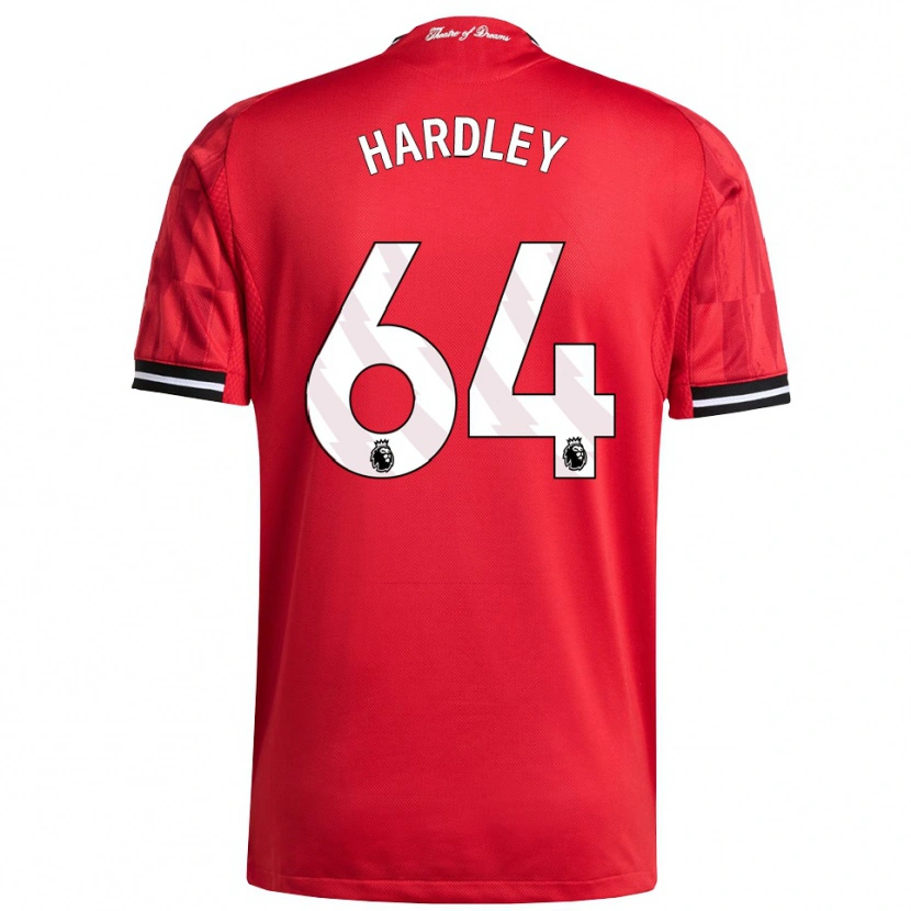 Danxen Mujer Camiseta Bjorn Hardley #64 Rojo Negro Blanco 1ª Equipación 2025/26 La Camisa