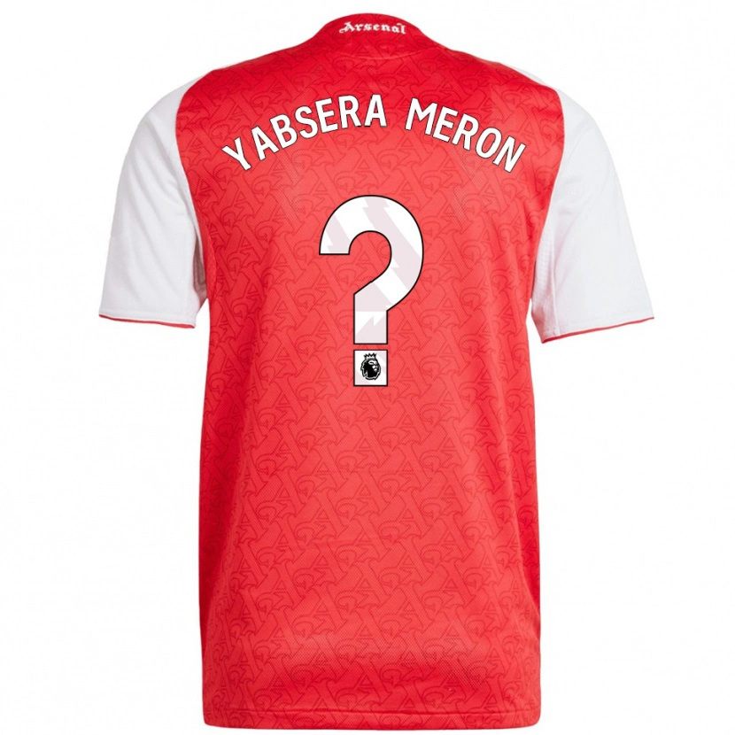 Danxen Mujer Camiseta Yabsera Meron #0 Rojo Blanco 1ª Equipación 2025/26 La Camisa