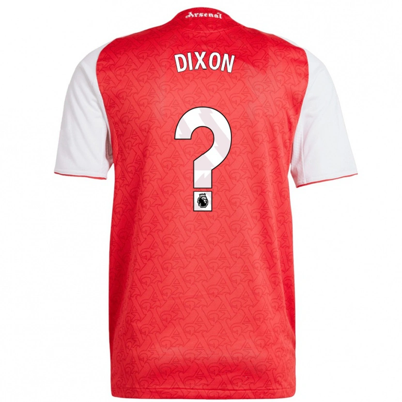 Danxen Mujer Camiseta Danny Dixon #0 Rojo Blanco 1ª Equipación 2025/26 La Camisa