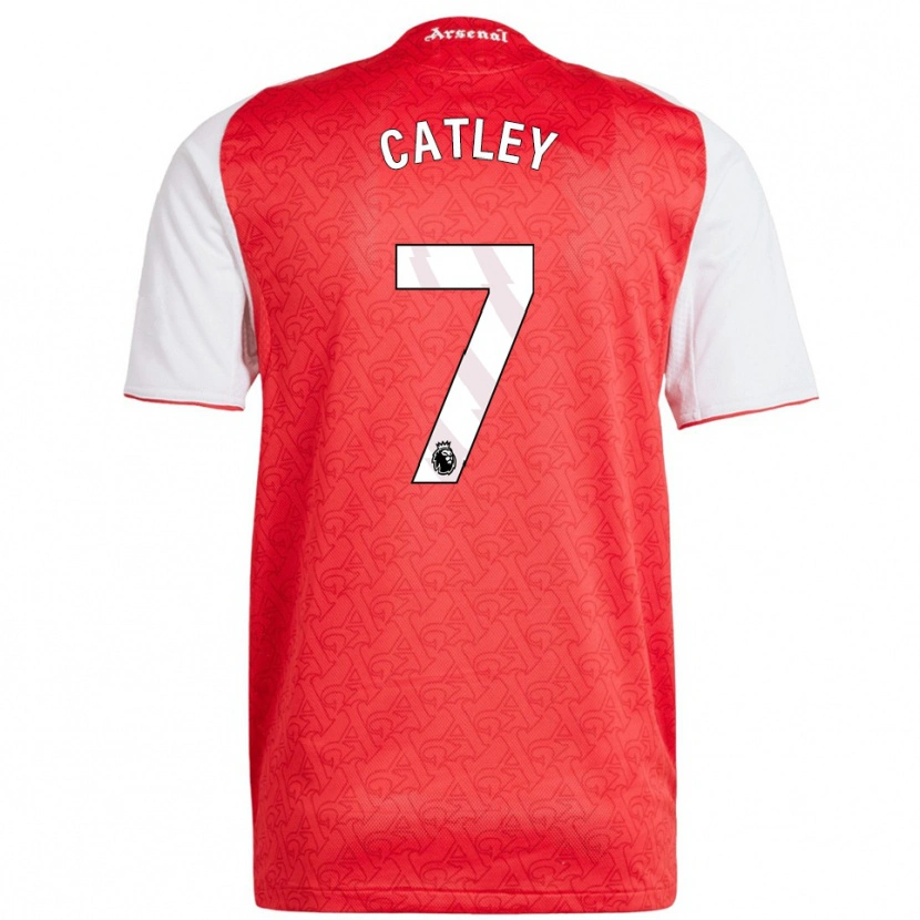 Danxen Mujer Camiseta Steph Catley #7 Rojo Blanco 1ª Equipación 2025/26 La Camisa