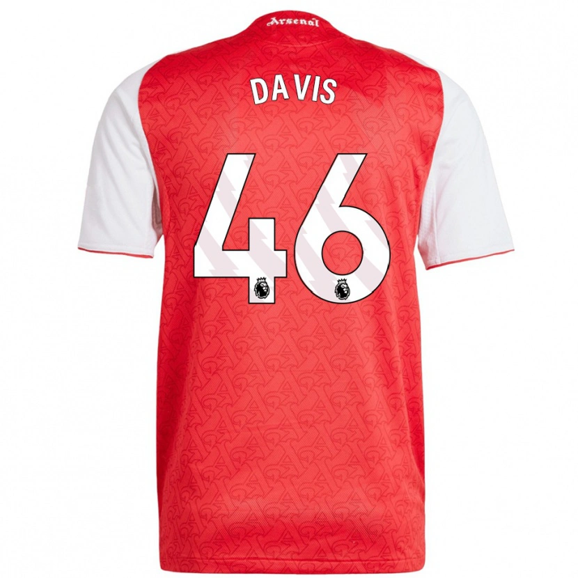 Danxen Mujer Camiseta Timi Davis #46 Rojo Blanco 1ª Equipación 2025/26 La Camisa
