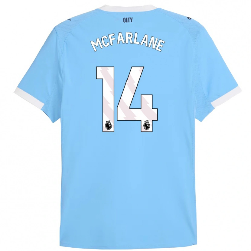 Danxen Mujer Camiseta Christian Mcfarlane #14 Celeste Blanco 1ª Equipación 2025/26 La Camisa