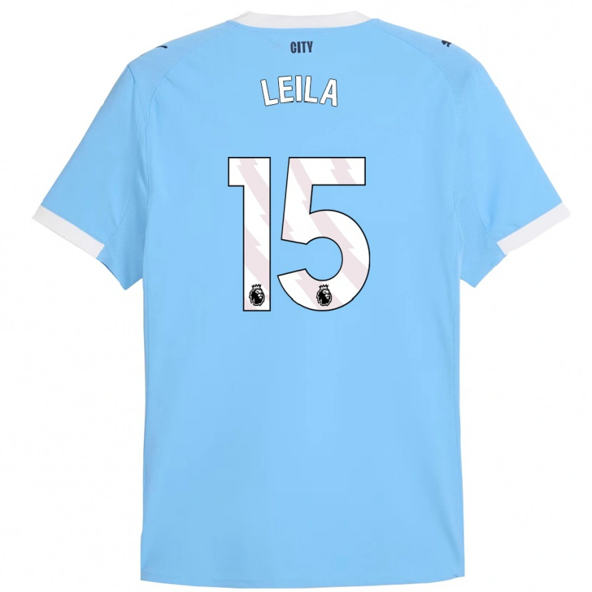 Danxen Mujer Camiseta Leila Ouahabi #15 Celeste Blanco 1ª Equipación 2025/26 La Camisa