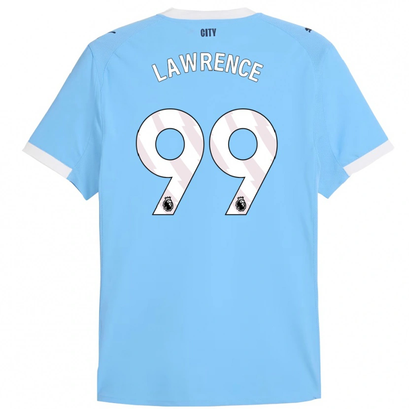 Danxen Mujer Camiseta Emilio Lawrence #99 Celeste Blanco 1ª Equipación 2025/26 La Camisa