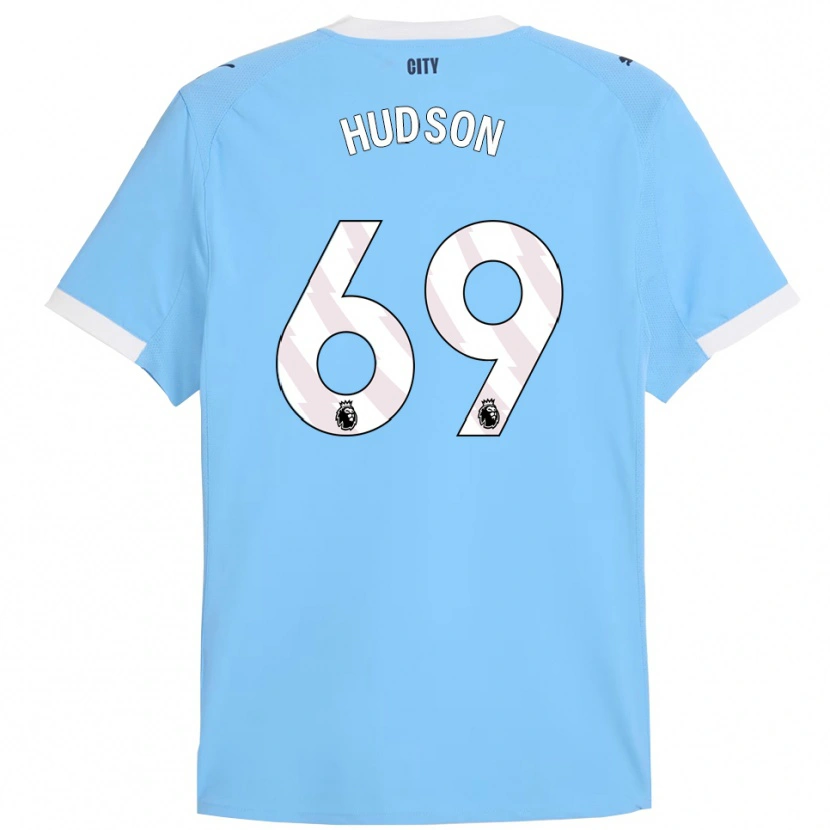 Danxen Mujer Camiseta Max Hudson #69 Celeste Blanco 1ª Equipación 2025/26 La Camisa