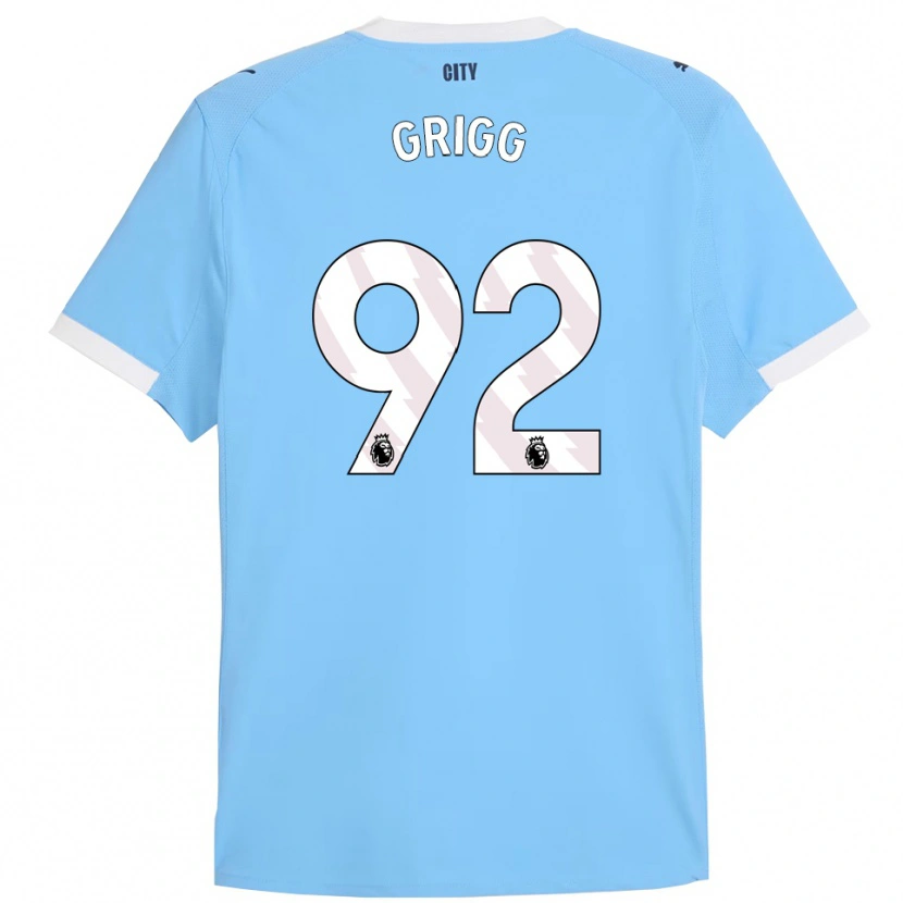 Danxen Mujer Camiseta Finley Grigg #92 Celeste Blanco 1ª Equipación 2025/26 La Camisa