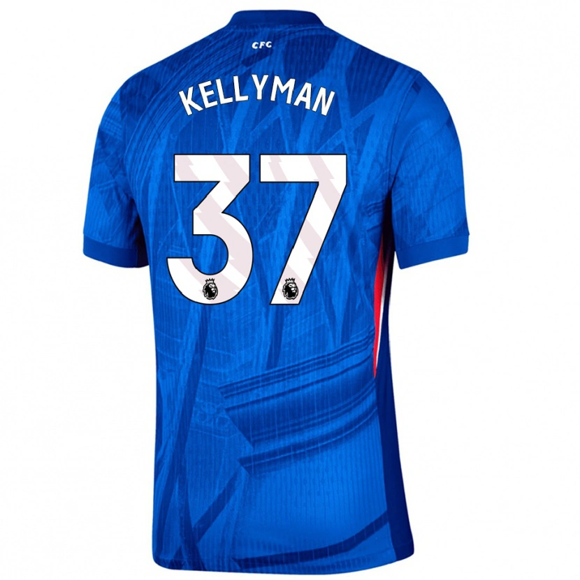 Danxen Mujer Camiseta Omari Kellyman #37 Azul Blanco 1ª Equipación 2025/26 La Camisa
