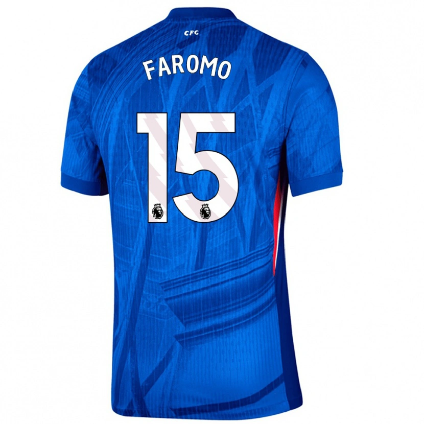 Danxen Mujer Camiseta Trey Faromo #15 Azul Blanco 1ª Equipación 2025/26 La Camisa