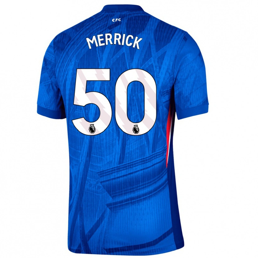 Danxen Mujer Camiseta Max Merrick #50 Azul Blanco 1ª Equipación 2025/26 La Camisa