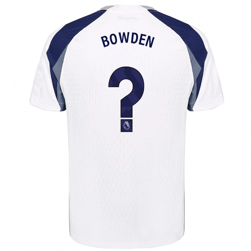 Danxen Mujer Camiseta Jamie Bowden #0 Blanco Marino 1ª Equipación 2025/26 La Camisa