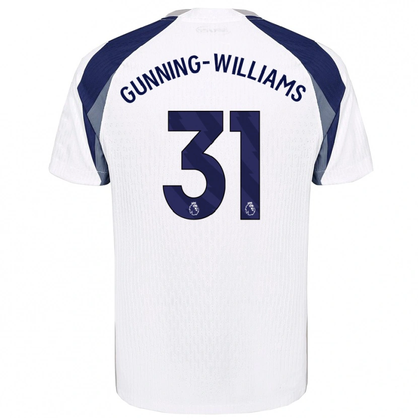 Danxen Mujer Camiseta Lenna Gunning-Williams #31 Blanco Marino 1ª Equipación 2025/26 La Camisa